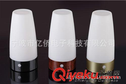 歐式圓形銅拉絲LED人體感應(yīng)小夜燈原始圖片2