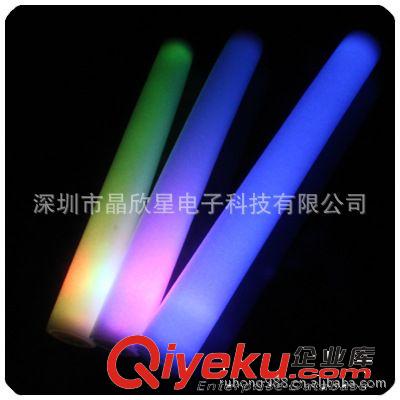 LED發光泡沫棒 珍珠棉閃光棒 海綿熒光棒 晚會用品 炫彩發光