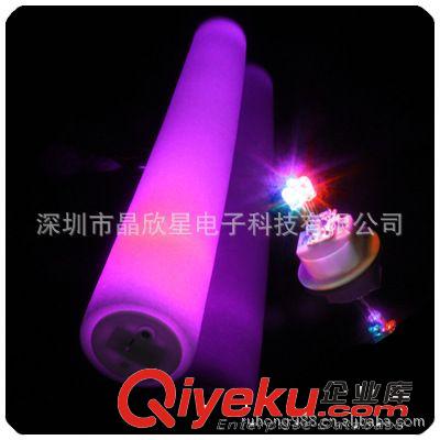 LED發光泡沫棒 珍珠棉閃光棒 海綿熒光棒 晚會用品 炫彩發光