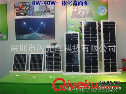 LED 太陽能一體化集成 戶外照明路燈 庭院燈 節(jié)能燈 25W