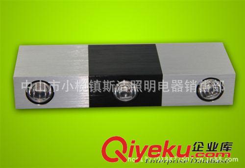 3*1W方形LED壁燈廠家-中山LED裝飾壁燈-LED壁燈批發-戶外壁燈原始圖片2