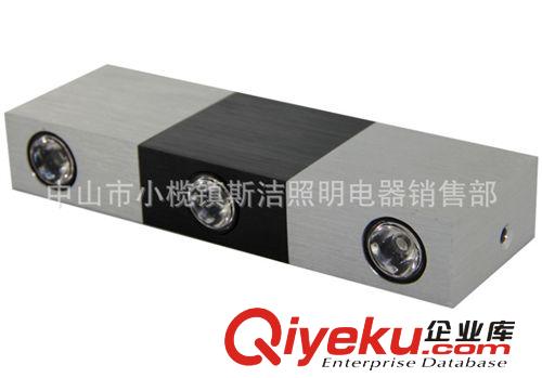 3*1W方形LED壁燈廠家-中山LED裝飾壁燈-LED壁燈批發-戶外壁燈原始圖片3