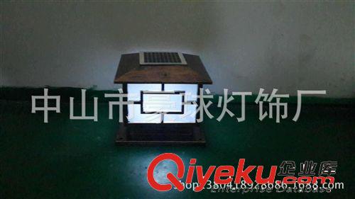 定制戶外 太陽能柱頭燈 led圍墻柱頭燈  方形景觀柱頭燈 廠家直銷