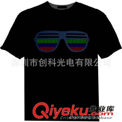 供應(yīng)發(fā)光t恤 男女式發(fā)光t恤 酒會發(fā)光t恤 180g全棉