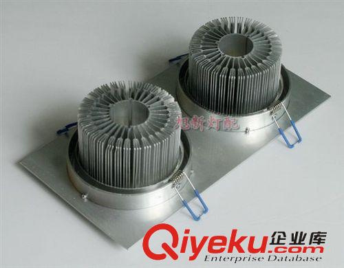 led方形天花燈 led車鋁天花射燈 方形led天花燈套件外殼2x9x1w原始圖片2