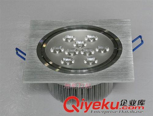 led方形天花燈 led車鋁天花射燈 方形led天花燈套件外殼2x9x1w原始圖片3