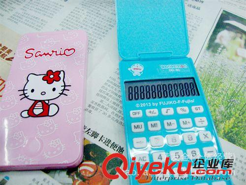 Hello Kitty 叮當(dāng)貓卡通翻蓋12位計(jì)算機(jī) 開根計(jì)算器原始圖片3