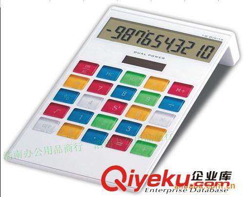 批發7字型多功能gd商務 太陽能臺式禮品計算器 可印LOG計算器原始圖片2