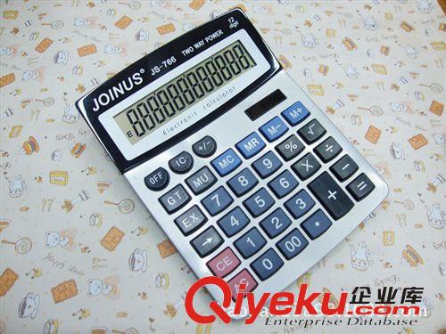 批發計算器/從成766桌面辦公計算器/14位數會計 金屬面板計算器原始圖片2