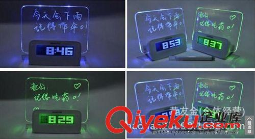 好時(shí)達(dá)靜音留言板鬧鐘 懶人電子機(jī)械鬧鐘創(chuàng)意禮品HSD1140C原始圖片2