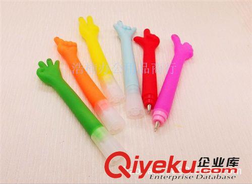 促銷廣告贈品 造型卡通筆 搪膠手勢筆 圓珠筆批發原始圖片3