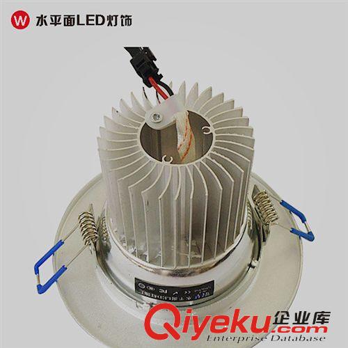 LED筒燈 新款天花燈  3W5W7W9W12WLED燈具  砂銀/高光筒燈原始圖片2