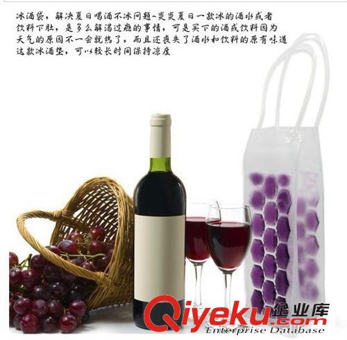 廠家定制環(huán)保紅酒冰袋 PVC紅酒冰袋 廣告禮品冰袋 野餐冰袋原始圖片2