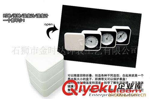 溫濕度座鐘 折疊鬧鐘 多功能時鐘 禮品鐘 L047 醫(yī)藥禮品 電子原始圖片2