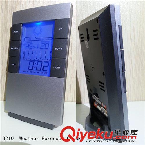 供應溫濕度鐘氣象鐘　氣象萬年歷　天氣預報鐘帶鬧鐘帶溫度帶溫度