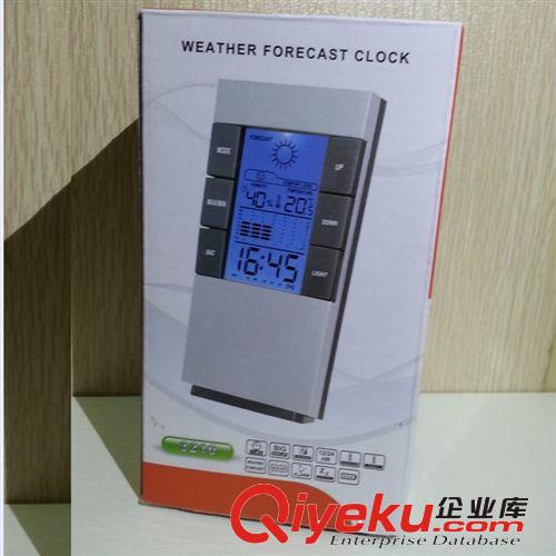 供應溫濕度鐘氣象鐘　氣象萬年歷　天氣預報鐘帶鬧鐘帶溫度帶溫度原始圖片3