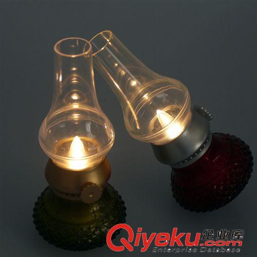 吹控懷舊創意臺燈LED燈煤油燈 新年新款禮品燈時尚創意復古原始圖片3