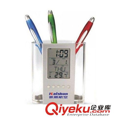 供應新奇創(chuàng)意電子萬年歷 多功能筆筒萬年歷 電子臺歷 萬年歷筆筒原始圖片3