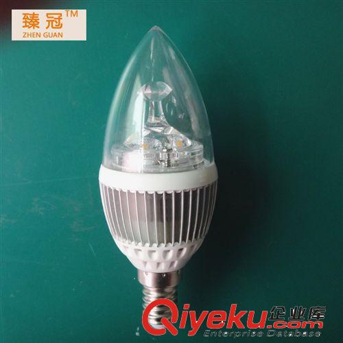 【臻冠】廠家直銷大功率LED蠟燭燈5W gd蠟燭泡水晶燈光源