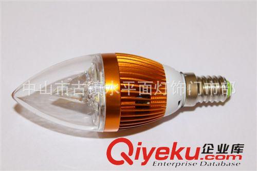 廠家直銷  SPM-L3尖泡蠟燭燈3W LED蠟燭燈E14E27