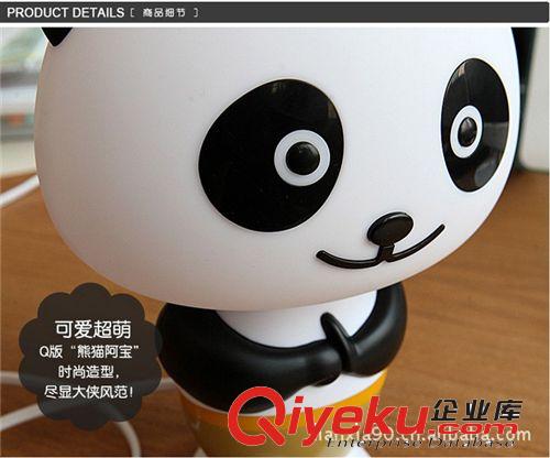 功夫熊貓智能語音燈 阿寶聲控臺燈 熊貓燈 智能報時語音臺燈原始圖片3