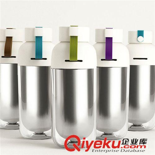 溢彩雙層不銹鋼內(nèi)膽保溫杯 辦公保溫杯 情侶保溫杯原始圖片3