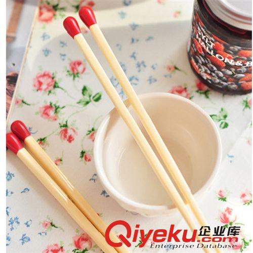 廠價(jià)直銷 MOTCHES 韓版家居用品 創(chuàng)意火柴頭卡通筷子 餐具 2雙裝