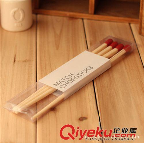 廠價(jià)直銷 MOTCHES 韓版家居用品 創(chuàng)意火柴頭卡通筷子 餐具 2雙裝