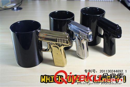 金色手柄陶瓷杯子 陶瓷sq杯子銀色 金色