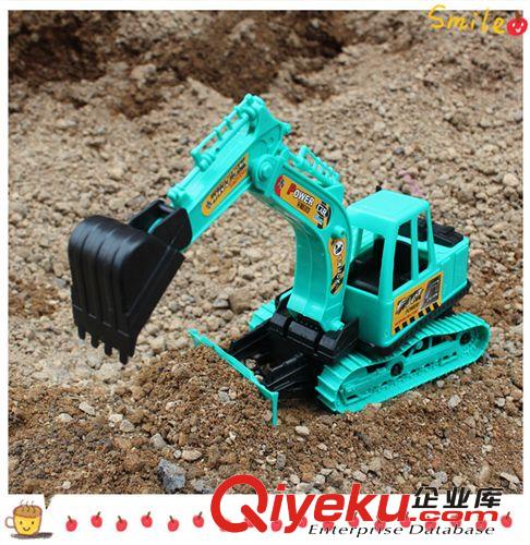 供應(yīng)挖土機(jī)慣性玩具 雙用工程車 兒童塑料玩具車 廠家直銷原始圖片3