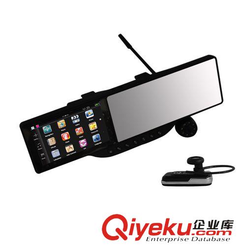 5寸多功能后视镜行车记录仪 GPS导航仪DVR