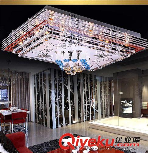 家用燈具水晶燈9002 現代簡約led吸頂燈長方形 客廳燈臥室燈