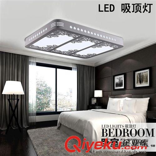 LED吸頂燈 臥室燈具現代簡約田園長方形客廳燈餐廳書房燈客廳燈具原始圖片3