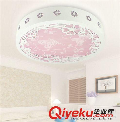 6602 LED吸頂燈高亮18W臥室書房燈飾/木藝浪漫蝶戀花 木藝吸頂燈原始圖片3