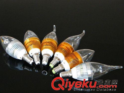 方圓美 LED3w小球泡 大功率足WLED蠟燭燈 E14 E27燈廠家直銷