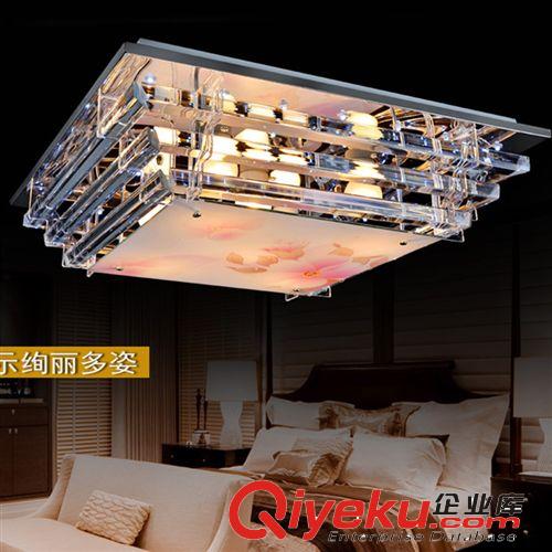 水晶燈 LED吸頂燈 客廳臥室燈書房吸頂燈 現代新款LED水晶吸頂燈