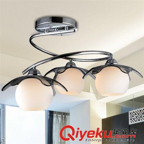 【君佳】led吸頂燈玻璃吸頂燈具家居燈飾 現(xiàn)代簡約客廳吸頂燈燈飾原始圖片2