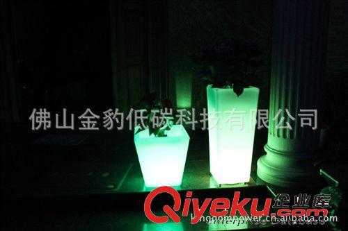 滾塑加工塑料遙控變色發(fā)光花盆 16色變化LED發(fā)光花盆原始圖片2