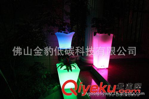滾塑加工塑料遙控變色發(fā)光花盆 16色變化LED發(fā)光花盆原始圖片3