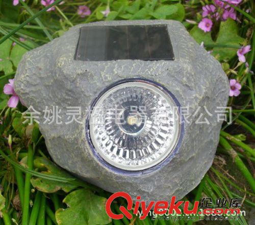 太陽能燈廠家直銷太陽能石頭燈，太陽能戶外LED燈  加工  定制