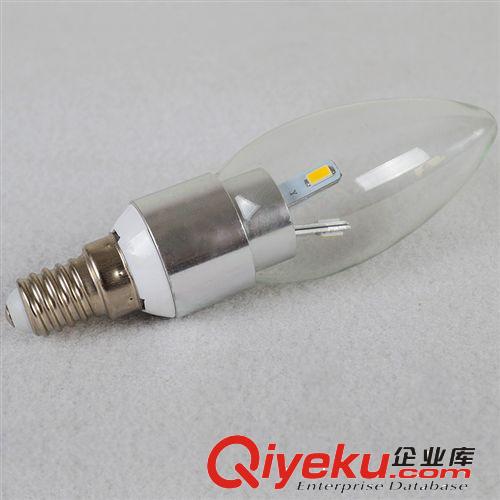 【廠家直銷】 LED3w 尖泡 水晶燈專用E14 27 LED蠟燭燈led 燈泡