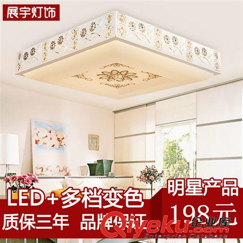 廠家批發(fā)現(xiàn)代簡約水晶燈 LED吸頂燈 客廳臥室長方形吸頂燈8605