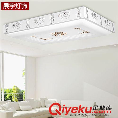 廠家批發(fā)現(xiàn)代簡約水晶燈 LED吸頂燈 客廳臥室長方形吸頂燈8605原始圖片2