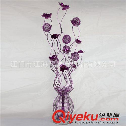 鋁線落地燈,環保鋁線工藝燈,創意花籃燈,臥室落地燈,客廳落地燈
