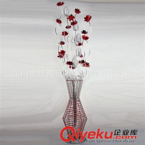 鋁線落地燈,環保鋁線工藝燈,創意花籃燈,臥室落地燈,客廳落地燈