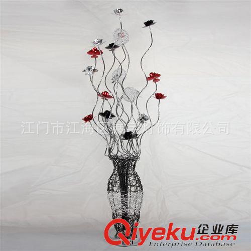 鋁線落地?zé)?環(huán)保鋁線工藝燈,創(chuàng)意花籃燈,臥室落地?zé)?客廳落地?zé)粼紙D片3