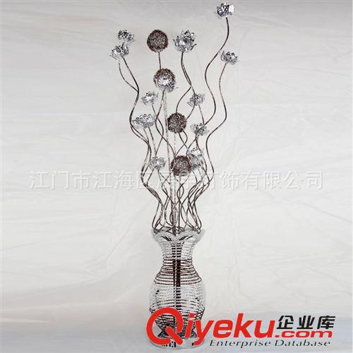 鋁線落地燈,環保鋁線工藝燈,創意花籃燈,臥室落地燈,客廳落地燈