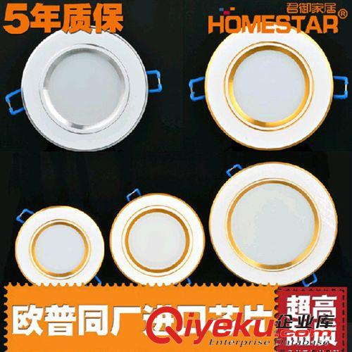 包郵 燈飾 led照明筒燈3014貼片2.5寸3WLED霧面燈暖白/正白