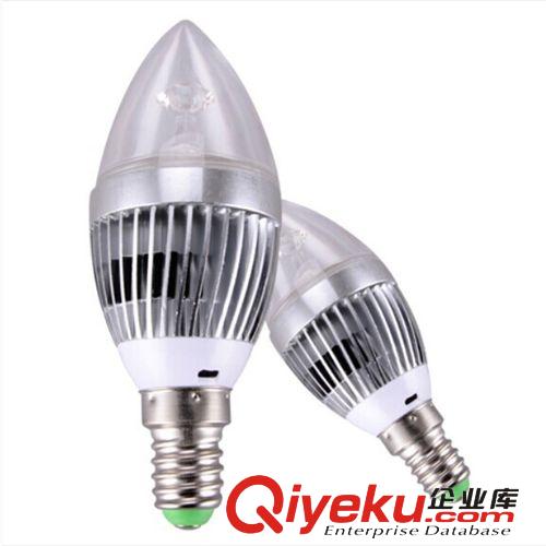 【廠家直銷】 LED3w 尖泡 水晶燈專用E14 27 LED蠟燭燈led 燈泡原始圖片3