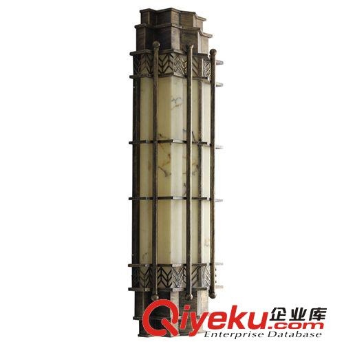 云石壁燈 戶外 現(xiàn)代壁燈 復古長方形不銹鋼壁燈 酒店別墅專用壁燈原始圖片3
